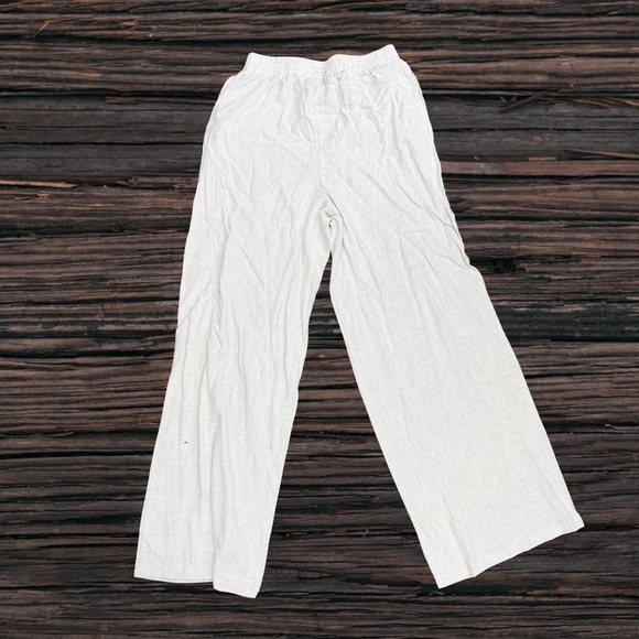 SHEIN White Casual Wide-Leg Bottoms - Picture 2 of 4